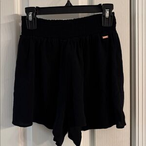 PINK Victoria's Secret Black High Waist Shorts